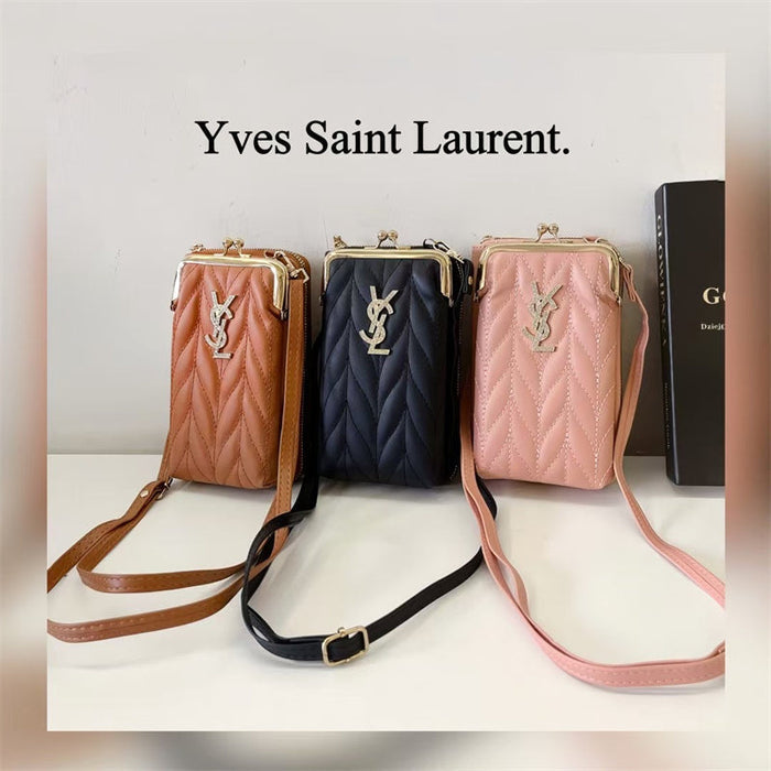 Elegant genuine leather crossbody bag