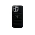 Elegant Metal Monogram Diamond-Quilted Lambskim Leather Apple iPhone Case
