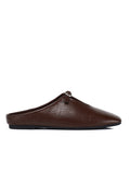 Eliana Square Toe Slip on Flat (Espresso)