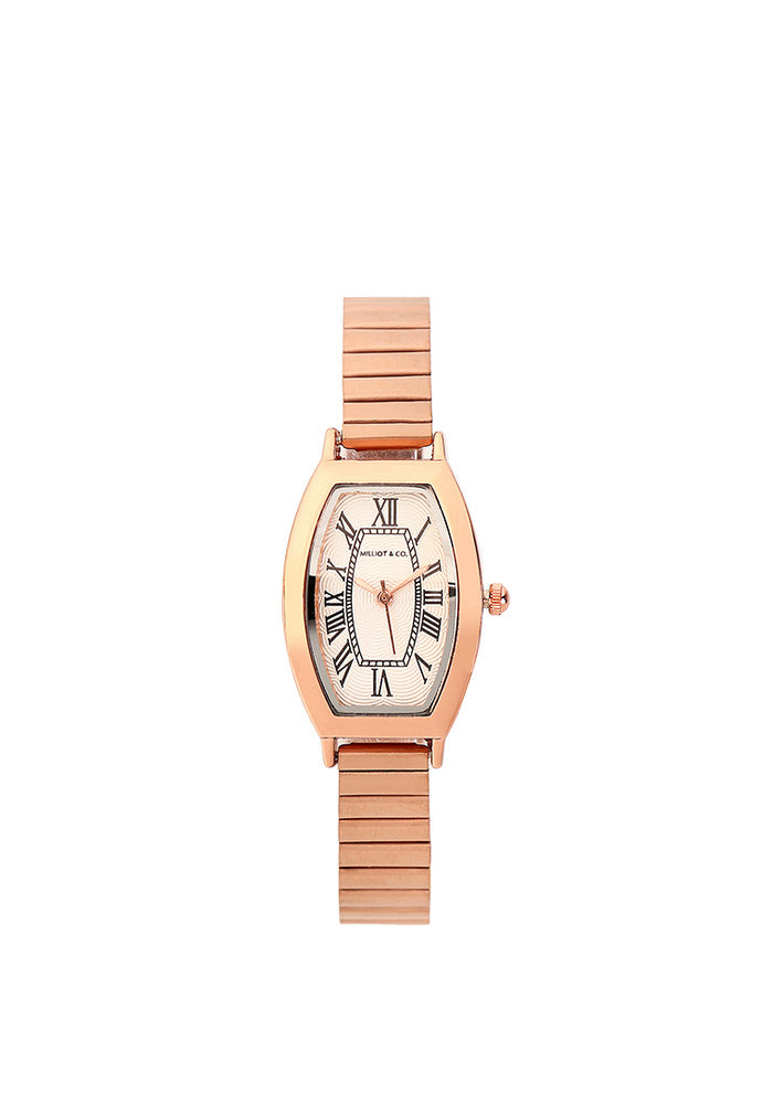 Emily Stainless Steel Analogue Watch (Rose Gold)