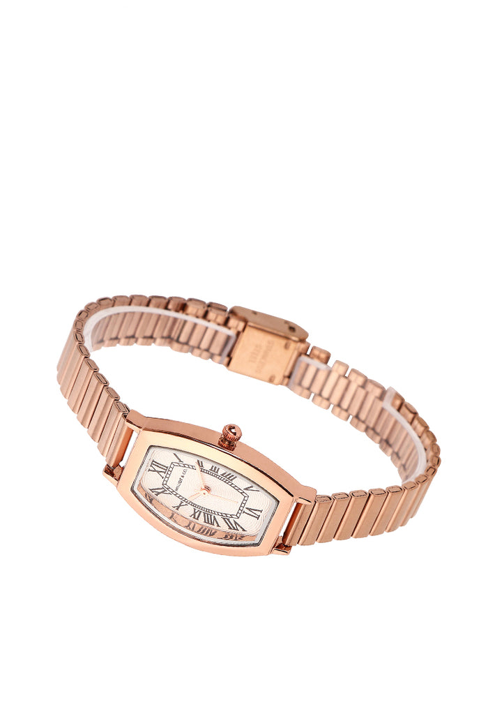 Emily Stainless Steel Analogue Watch (Rose Gold)