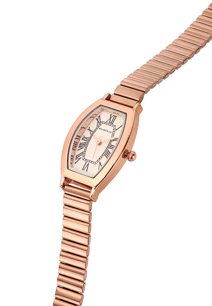 Emily Stainless Steel Analogue Watch (Rose Gold)