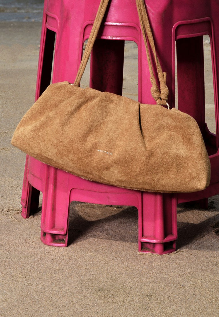 Esme Soft Pleat Shoulder Bag (Khaki)