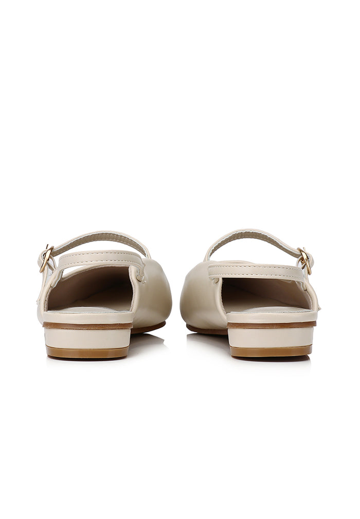 Eurig Pointed Toe Flats & Ballerina (Beige)