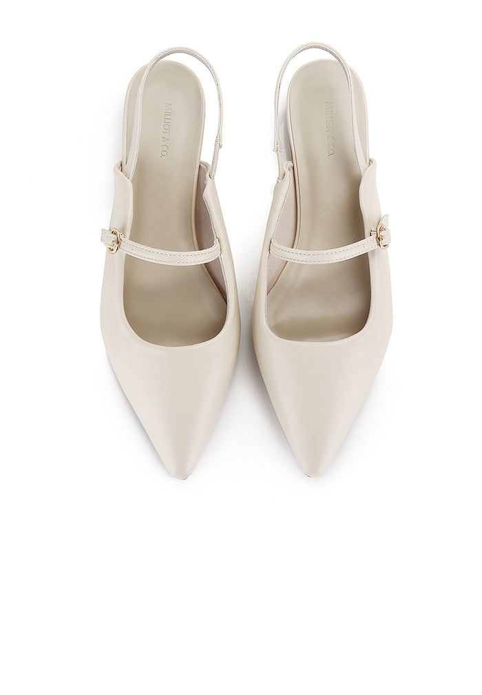 Eurig Pointed Toe Flats & Ballerina (Beige)