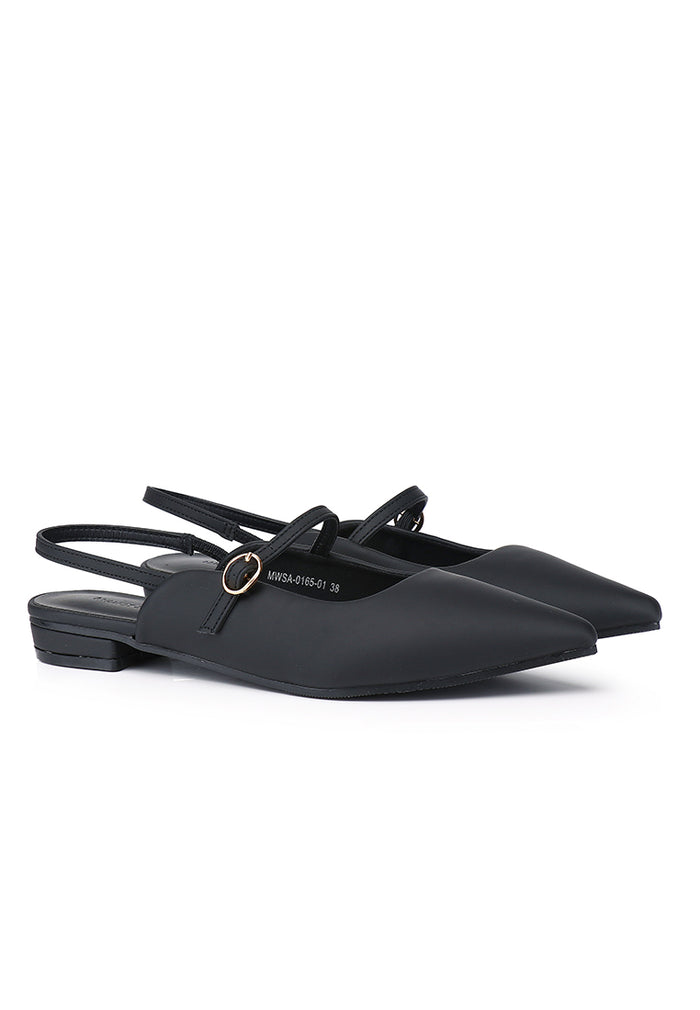 Eurig Pointed Toe Flats & Ballerina (Black)