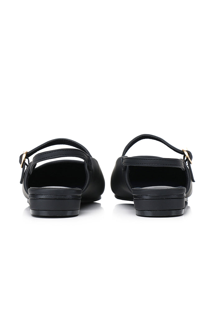 Eurig Pointed Toe Flats & Ballerina (Black)