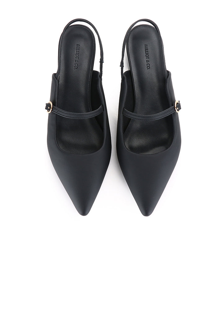 Eurig Pointed Toe Flats & Ballerina (Black)