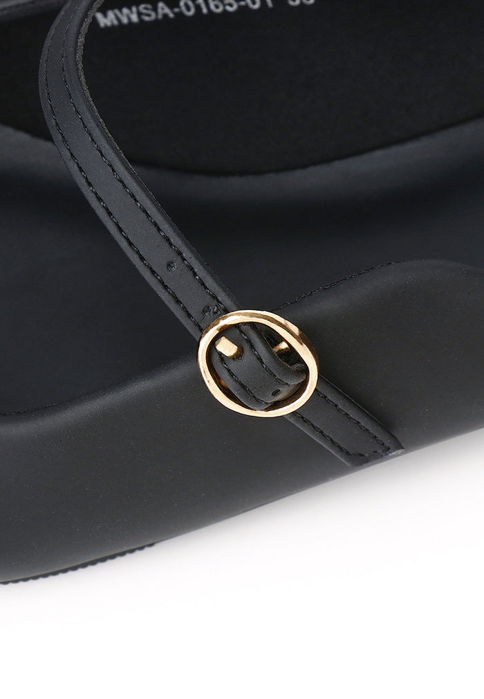 Eurig Pointed Toe Flats & Ballerina (Black)