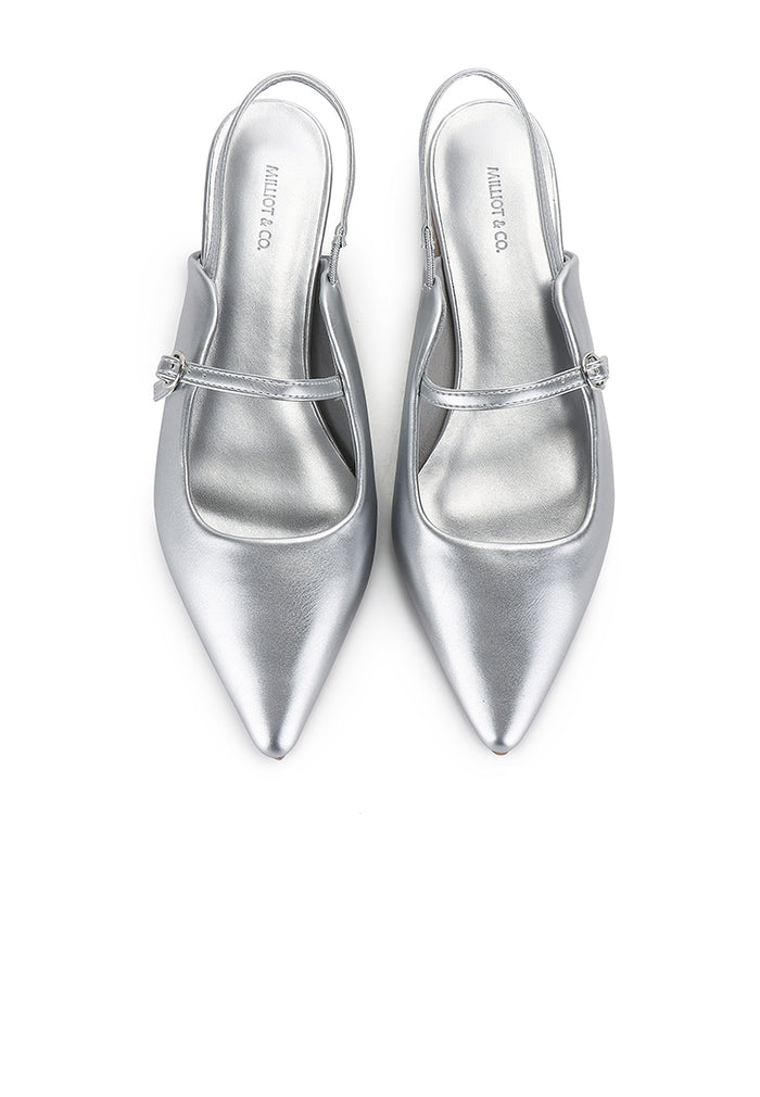 Eurig Pointed Toe Flats & Ballerina (Silver)