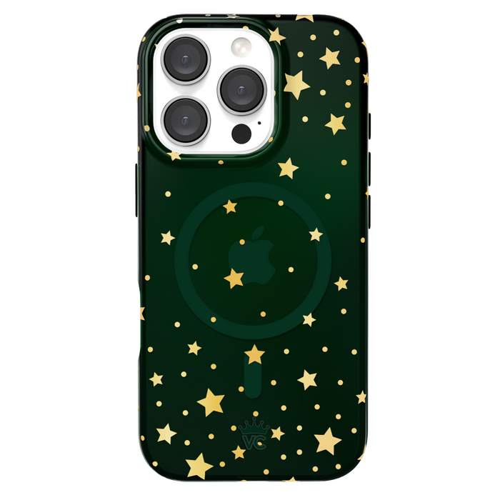 Evergreen Stars iPhone Case – Chic Designer-Style Phone Cover