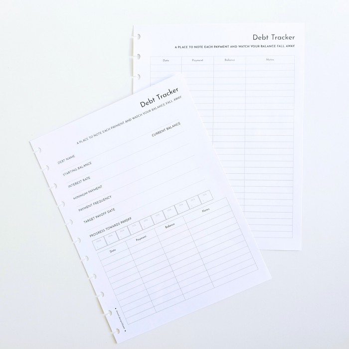 Financial Goals Inserts | Signature Designs