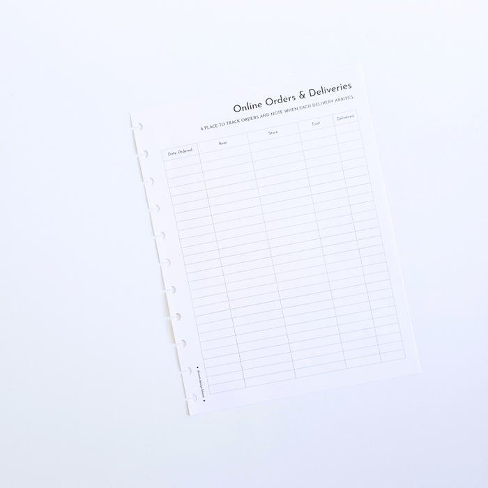 Financial Goals Inserts | Signature Designs