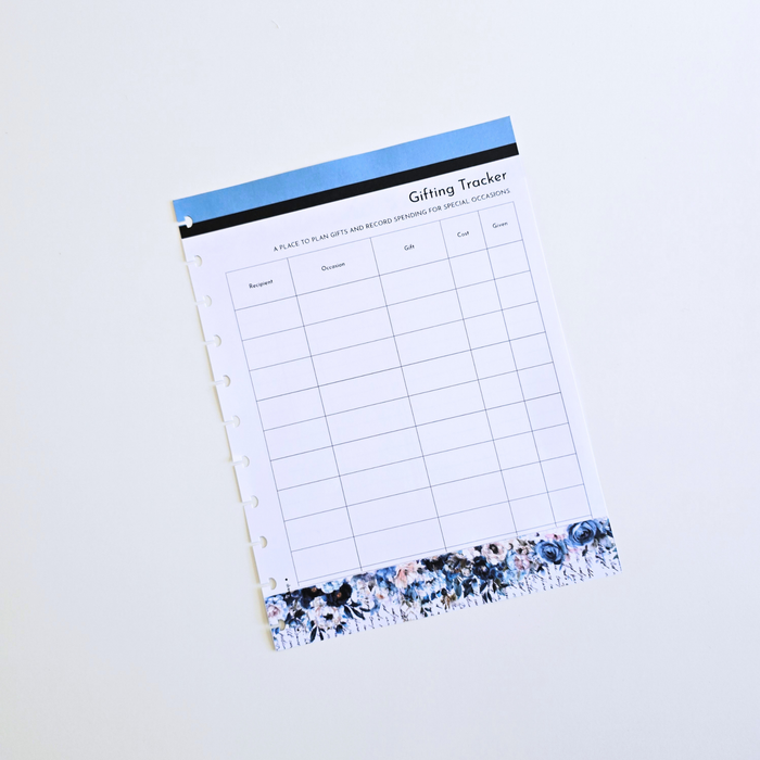 Financial Lifestyle Planning Inserts | Azure Blooms