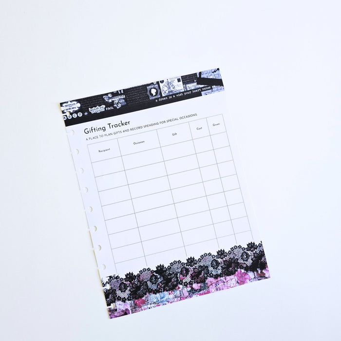 Financial Lifestyle Planning Inserts  | Whisper Dreams