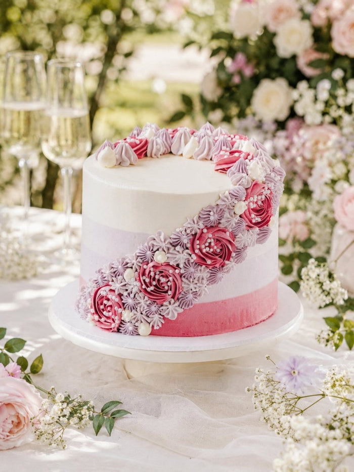 Floral Waterfall Cake - Patisserie Valerie