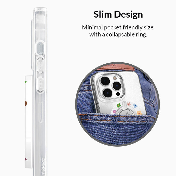 Flower Power MagSafe Grip Ring – Magnetic Phone Ring Holder