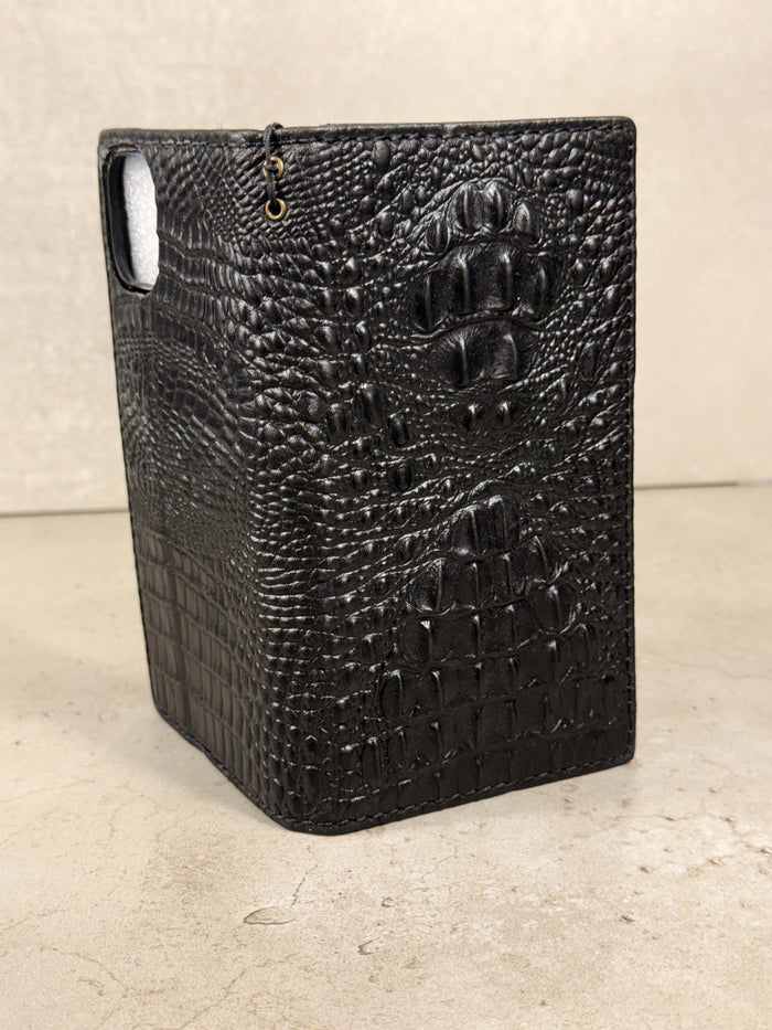 Genuine Leather Wallet Case For Galaxy S21-S26 Ultra, Card Slots (Book Design)
