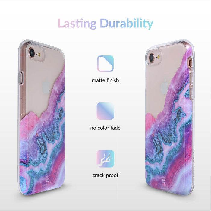Geode Glitter Clear iPhone Case – Stylish Slim Phone Cover