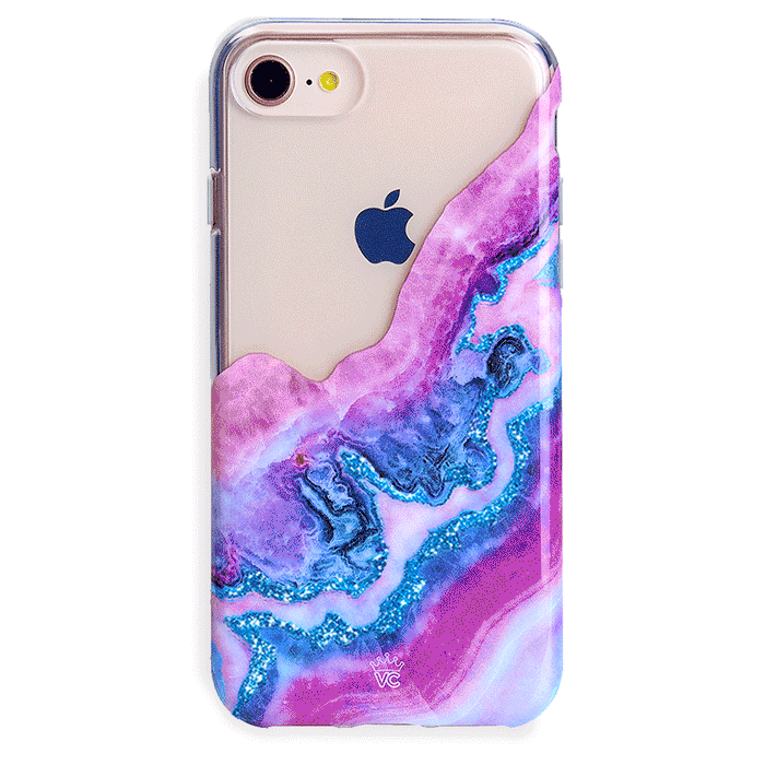 Geode Glitter Clear iPhone Case – Stylish Slim Phone Cover
