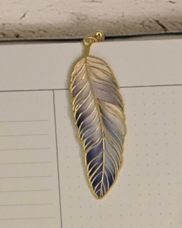 Gold Bookmark | Azure Blooms