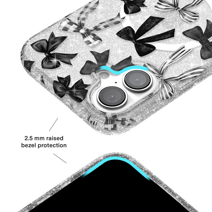 Gothic Bows iPhone Case – Trendy Protective Phone Cover