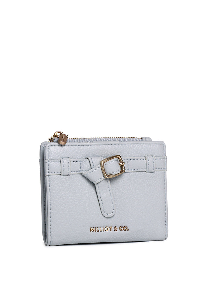 Grace Bifold Short Wallet (Light Blue)