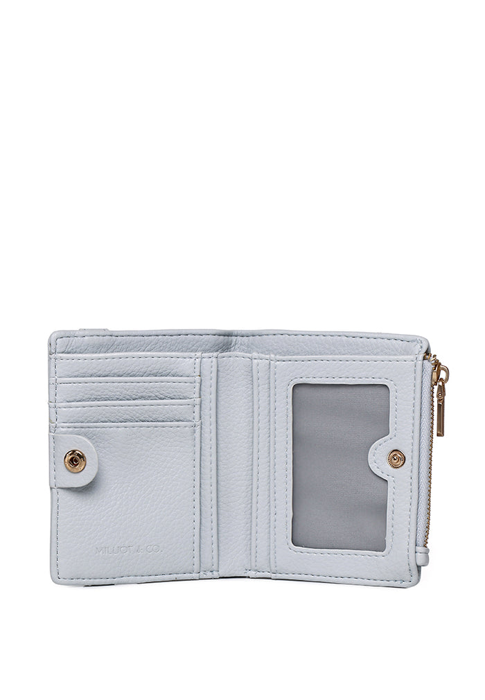 Grace Bifold Short Wallet (Light Blue)