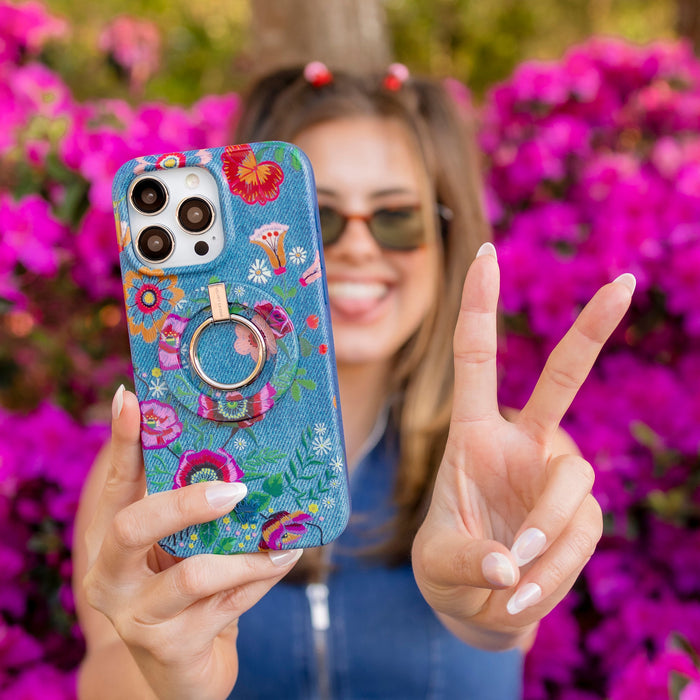 Groovy Floral iPhone Case – Luxury Aesthetic Phone Cover