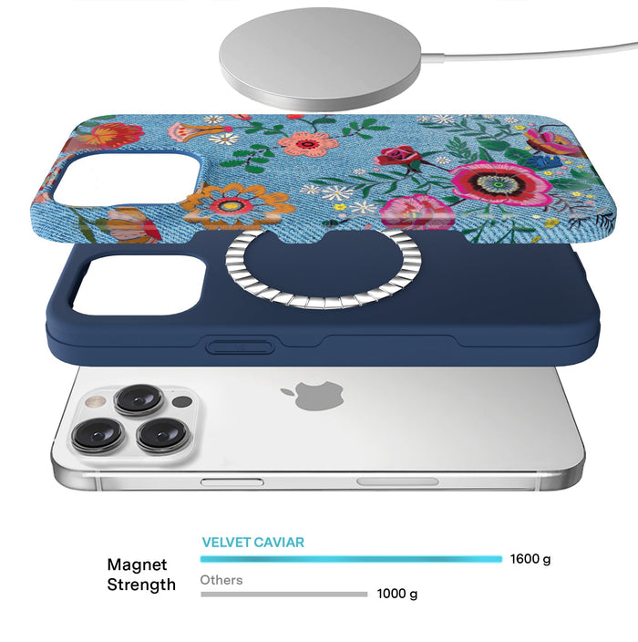 Groovy Floral iPhone Case – Luxury Aesthetic Phone Cover