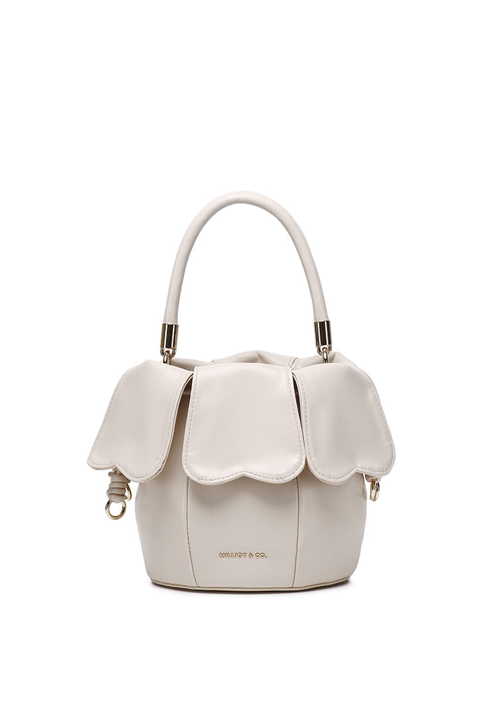 Hana Blossom Bucket Bag (Cream)