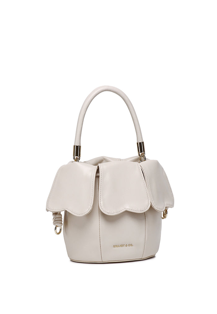 Hana Blossom Bucket Bag (Cream)