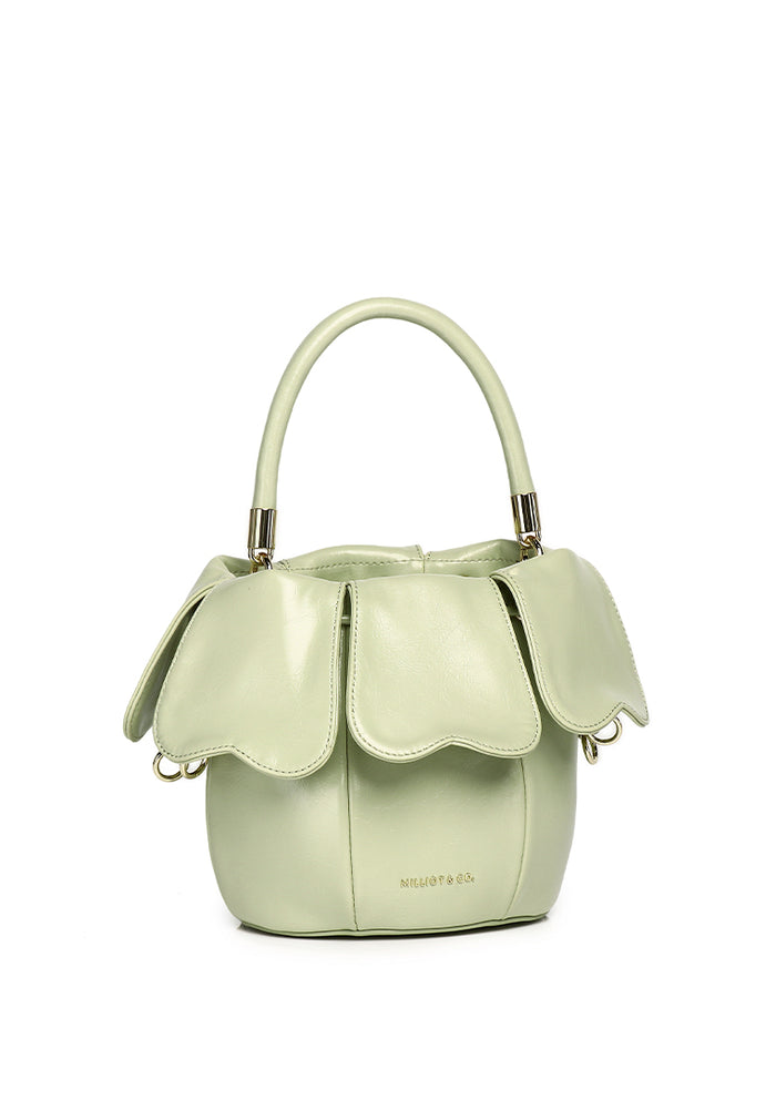 Hana Blossom Bucket Bag (Light Green)