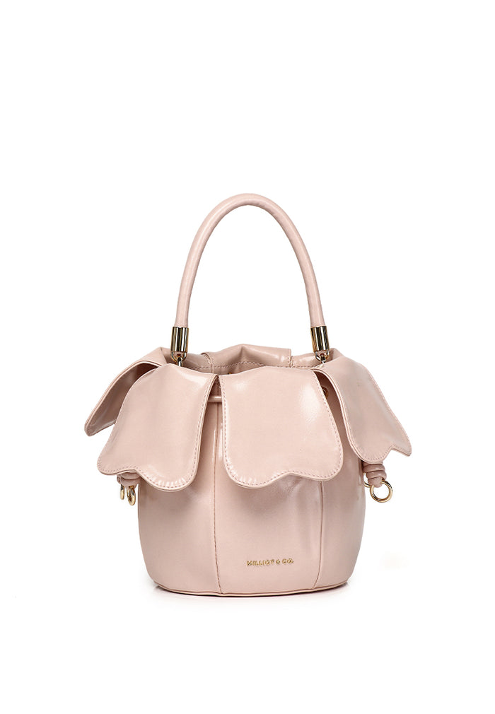Hana Blossom Bucket Bag (Nude Pink)
