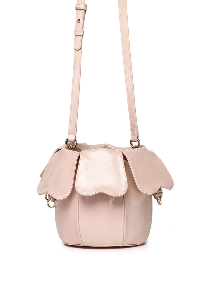 Hana Blossom Bucket Bag (Nude Pink)