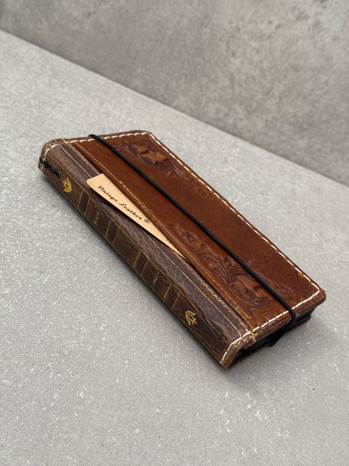 Handmade Leather Book Wallet Case for Oppo Find N3 N5