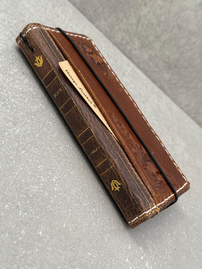 Handmade Leather Book Wallet Case for Oppo Find N3 N5