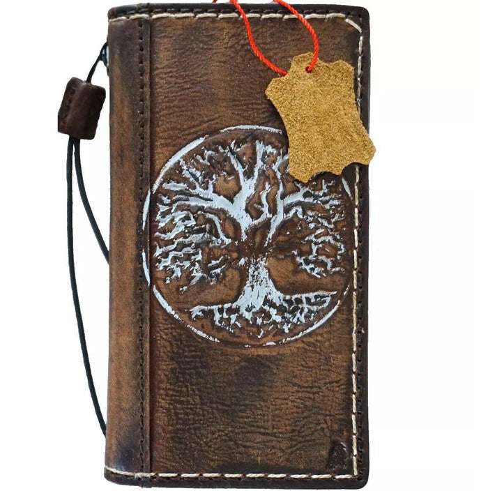 Handmade Leather Galaxy Phone Case: Wallet with Card Slots
