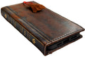 Handmade Leather Wallet Phone Case: Galaxy S25 S21 S22 S23 S24