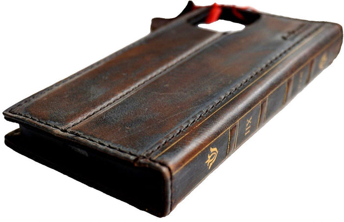 Handmade Leather Wallet Phone Case: Galaxy S25 S21 S22 S23 S24