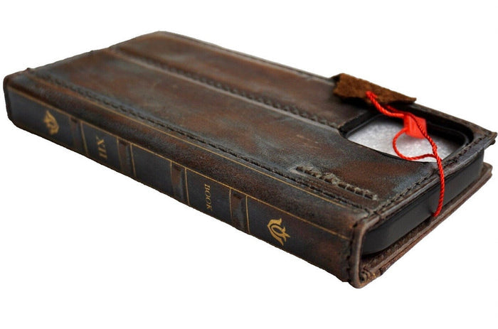 Handmade Leather Wallet Phone Case: Galaxy S25 S21 S22 S23 S24