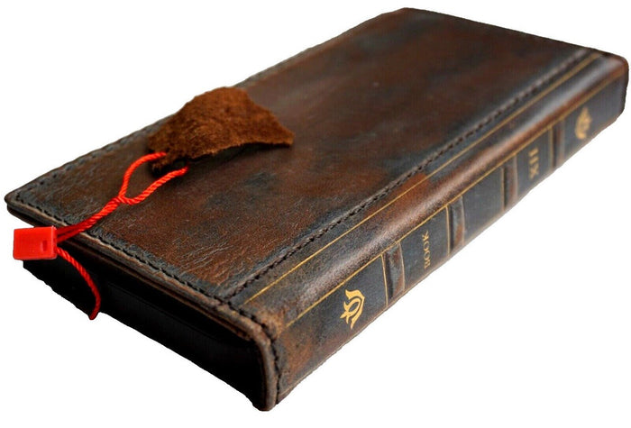 Handmade Leather Wallet Phone Case: Galaxy S25 S21 S22 S23 S24