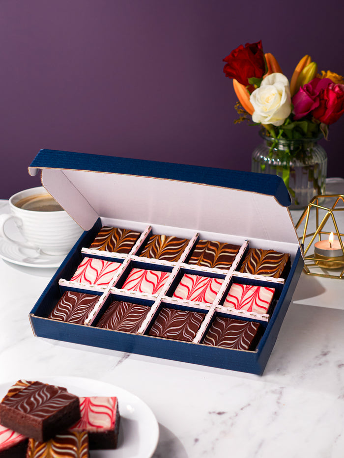 New Baby Chocolate Fudge Brownies Gift Box - Patisserie Valerie