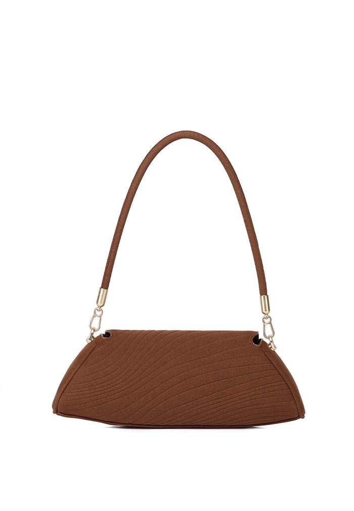 Hattie Flap Shoulder Bag (Brown)