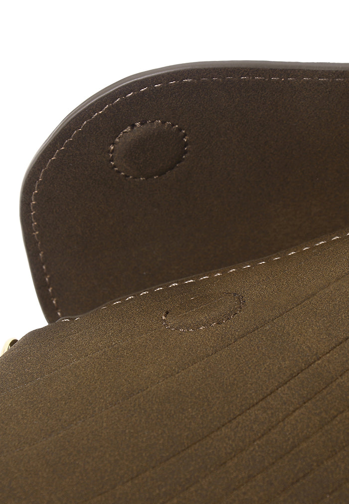 Hattie Flap Shoulder Bag (Coffee)