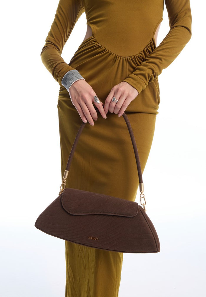 Hattie Flap Shoulder Bag (Espresso)