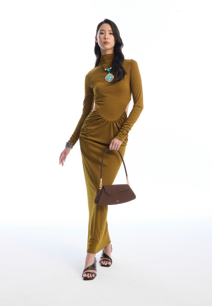 Hattie Flap Shoulder Bag (Espresso)