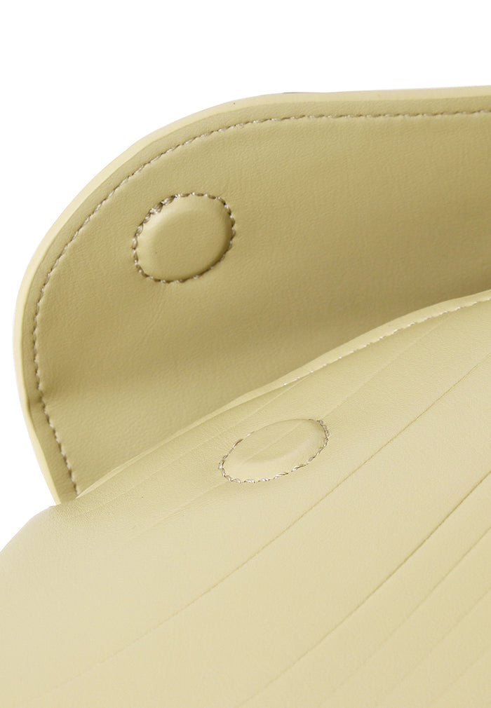 Hattie Flap Shoulder Bag (Light Yellow)