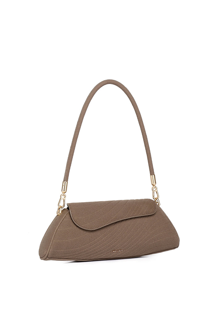 Hattie Flap Shoulder Bag (Taupe)