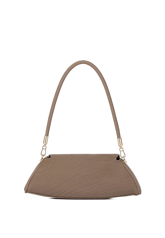 Hattie Flap Shoulder Bag (Taupe)